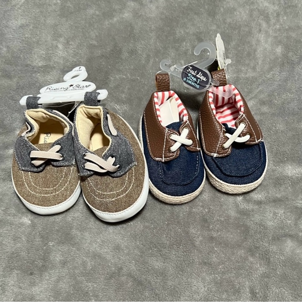 New born baby boy shoes 2 pair